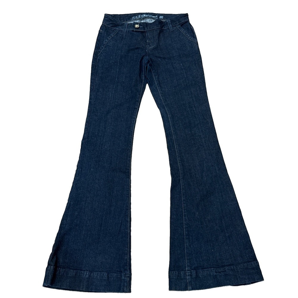Guess Jeans Women's 26,Stretch Blue Bootcut Denim Cotton Blend